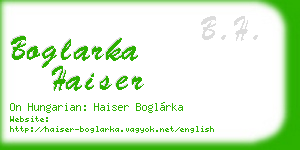 boglarka haiser business card